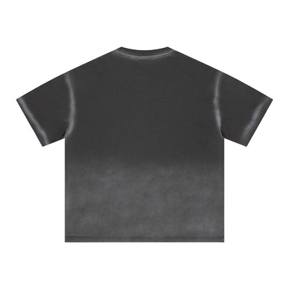 Bold Gradient Fade Oversized Design T-Shirt