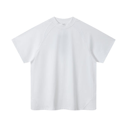Color Block Oversized Sporty Raglan T-Shirt