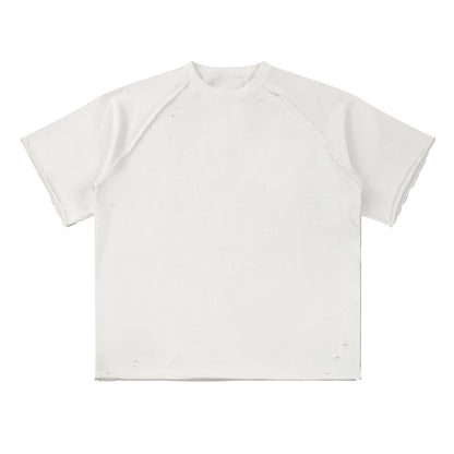Heavy Washed Wax-Dyed High Street Raglan Tee 350gsm