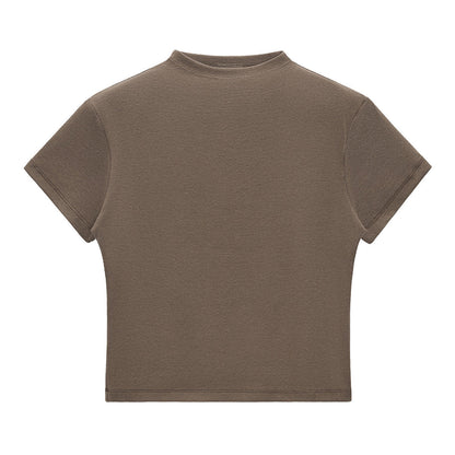 Minimal Textured Knit Fit T-Shirt