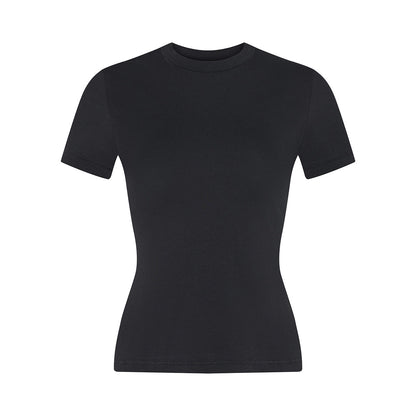 Structured Shoulder Slim Fit High-Stretch Short Sleeve