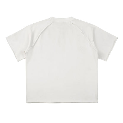 Heavy Washed Wax-Dyed High Street Raglan Tee 350gsm