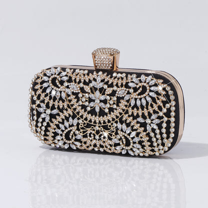 Sparkling rhinestone clutch purse for gala and cocktail parties