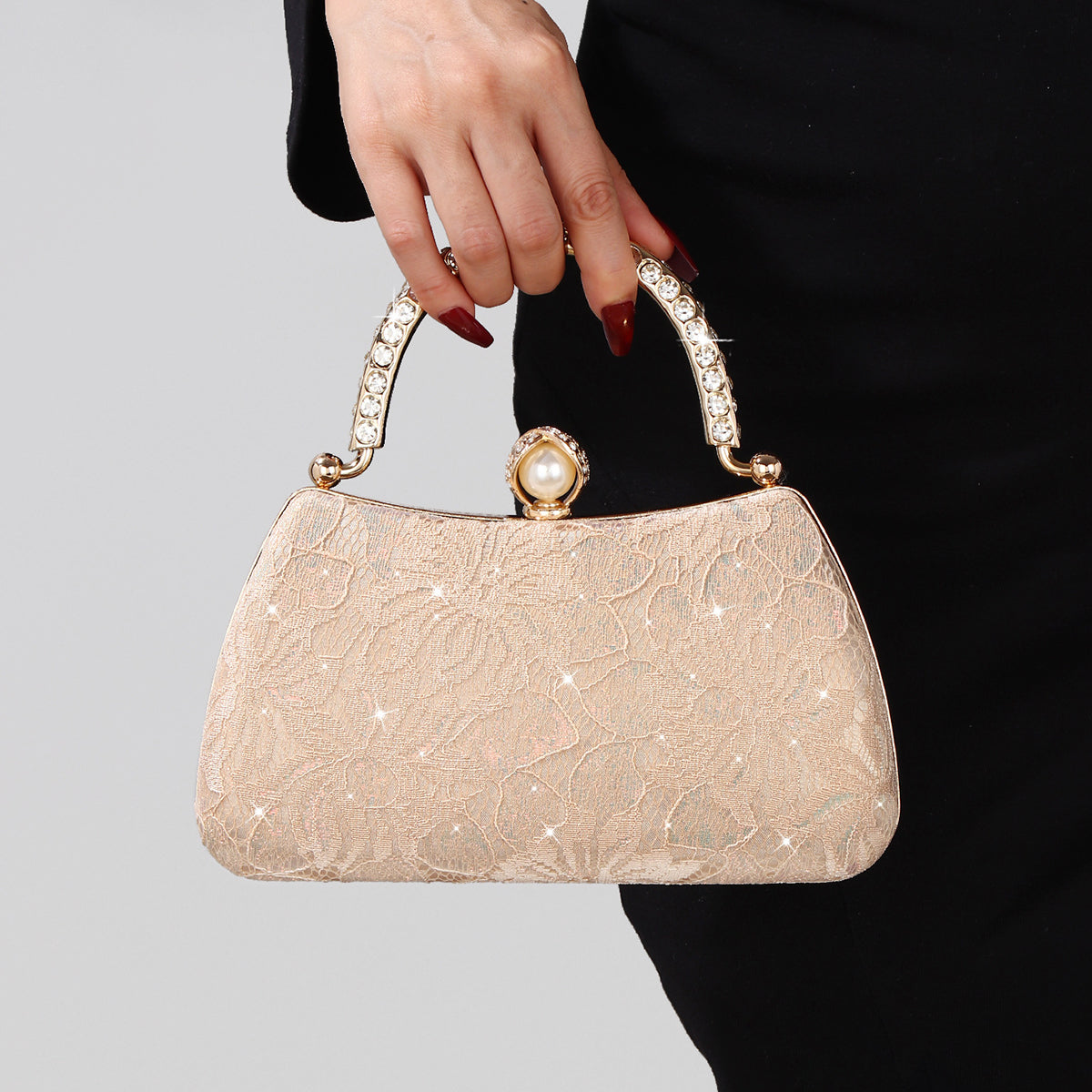 Lace bridal handbag for weddings and receptions