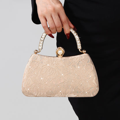 Lace bridal handbag for weddings and receptions