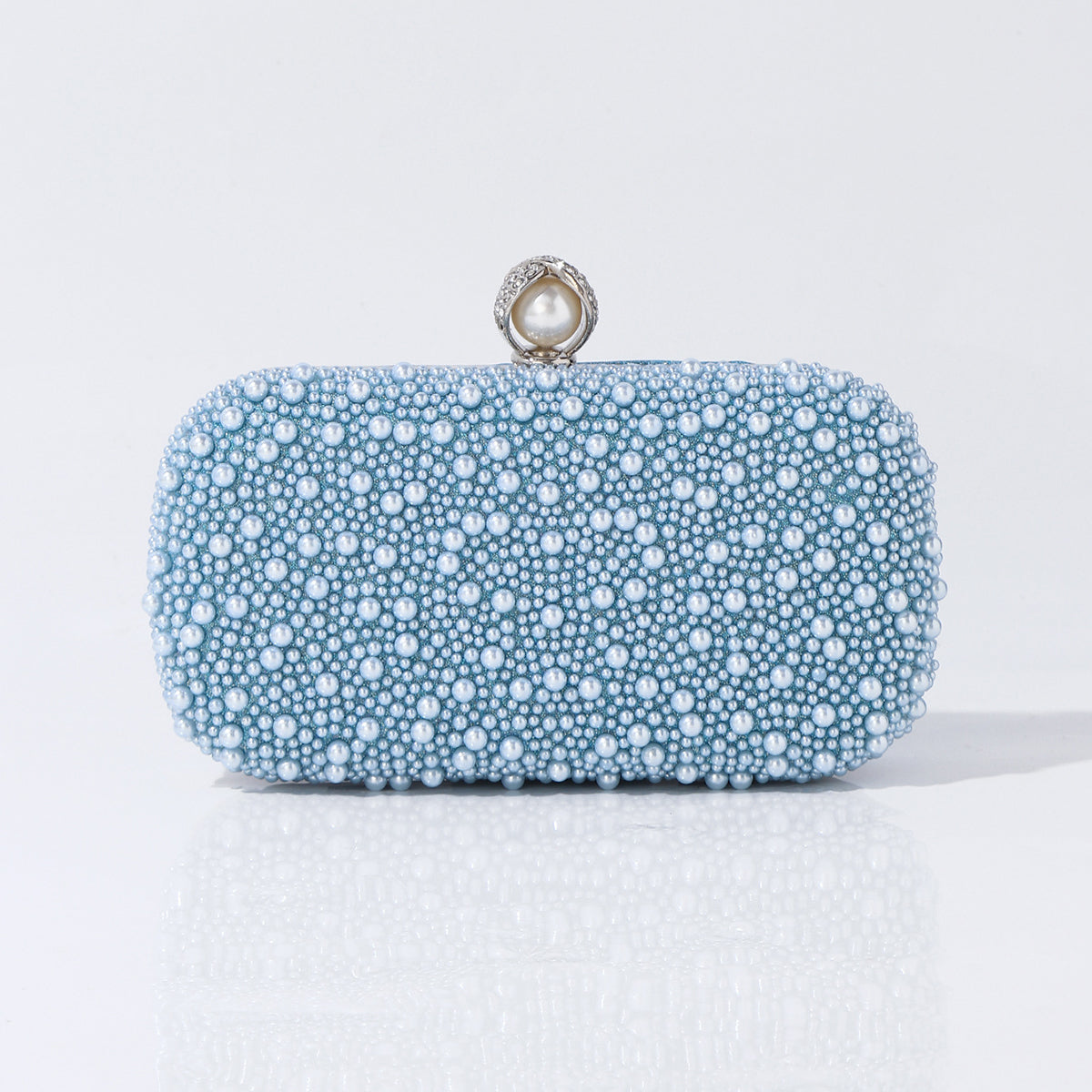 Pearl Beaded Evening Clutch Bag for Weddings & Parties