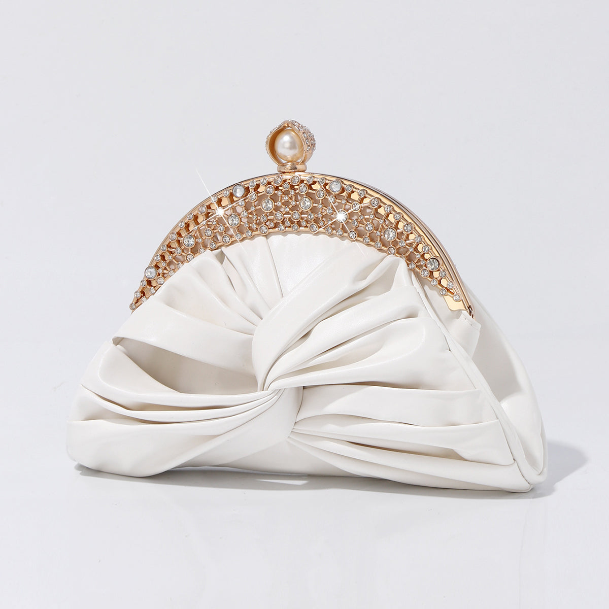 Women's satin clutch purse for weddings and parties