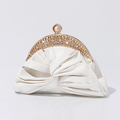 Women's satin clutch purse for weddings and parties