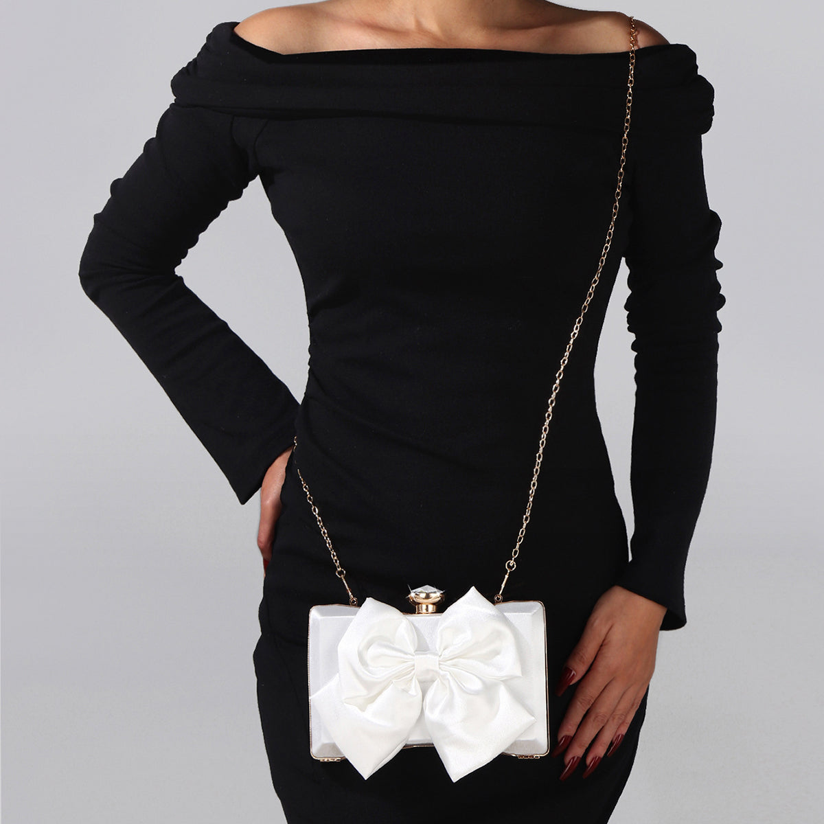 Elegant wedding clutch bag for brides and bridesmaids