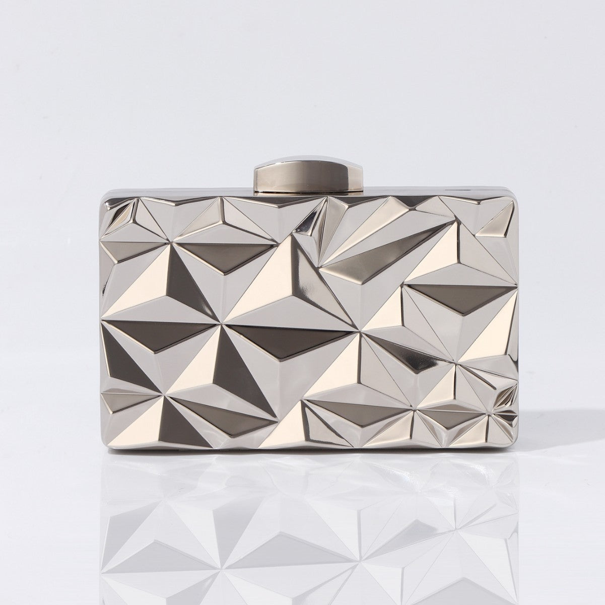 Modern geometric hard case party purse