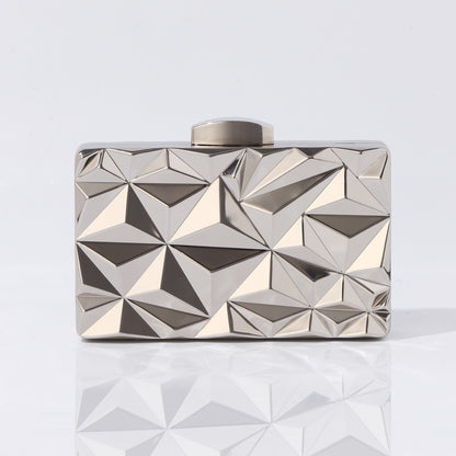 Modern geometric hard case party purse