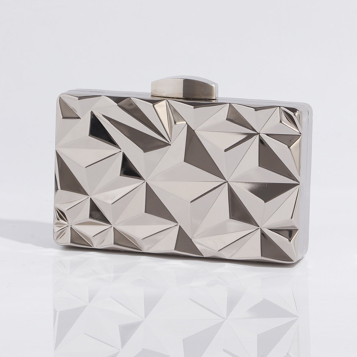 Metallic evening handbag for weddings