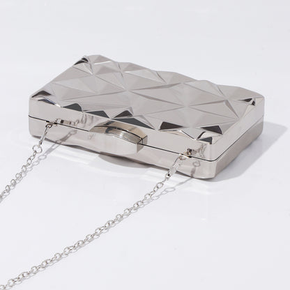 Designer inspired geometric clutch bag