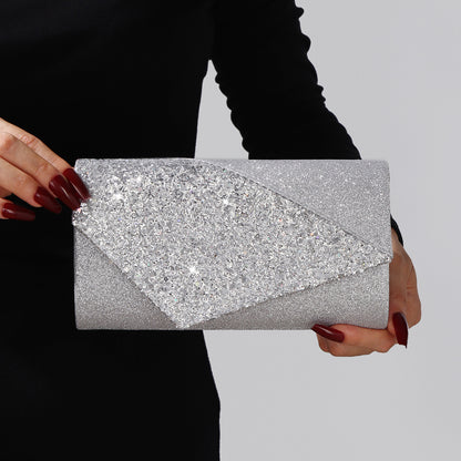 Formal silver handbag for special events