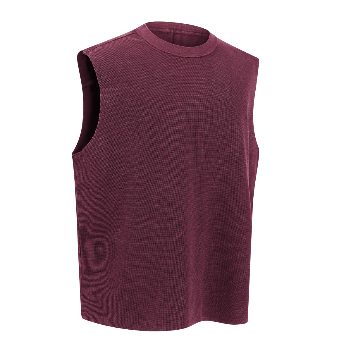 Heavyweight Vintage Washed Knitted Sleeveless Tee 325gsm