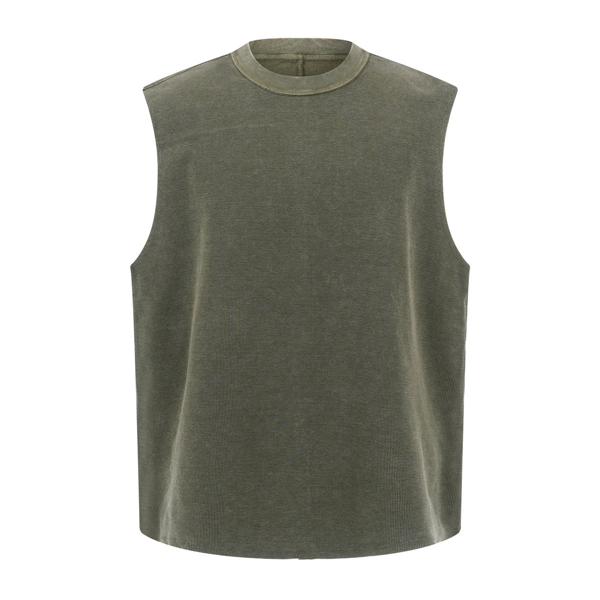 Heavyweight Vintage Washed Knitted Sleeveless Tee 325gsm