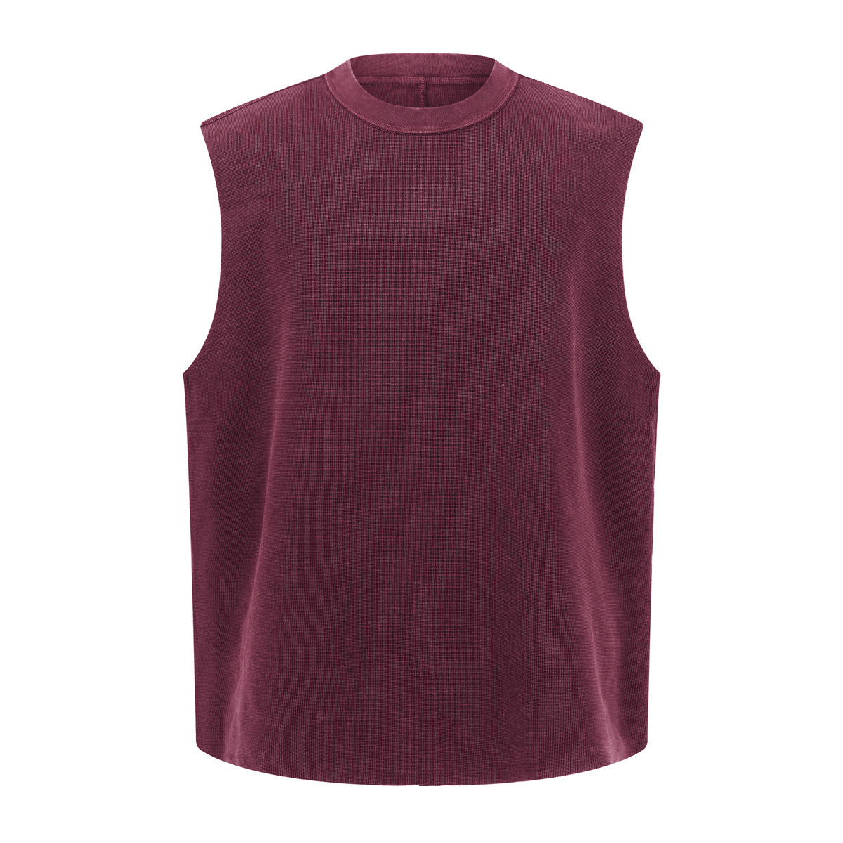 Heavyweight Vintage Washed Knitted Sleeveless Tee 325gsm