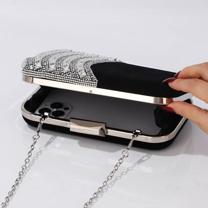 Women's luxury crystal party handbag
