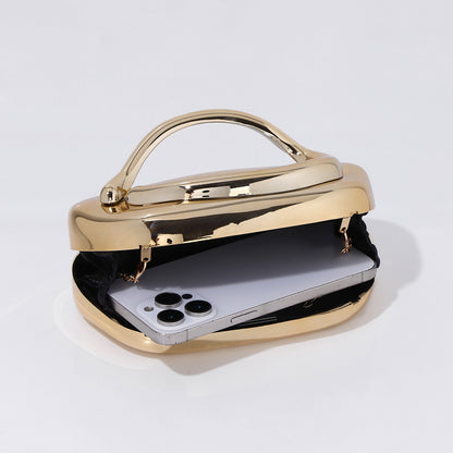 Luxury sculptural acrylic handbag for weddings and parties