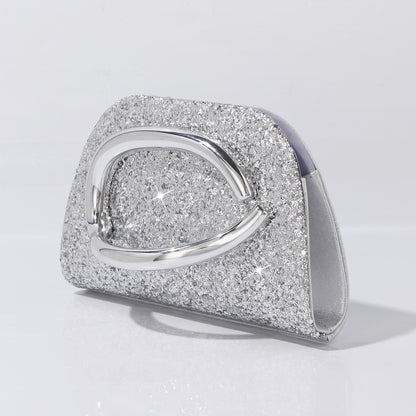 Glitter acrylic evening handbag for formal events