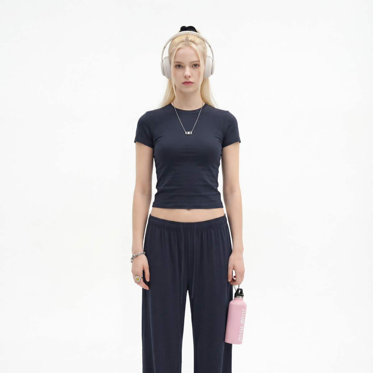 Structured Shoulder Slim Fit High-Stretch Short Sleeve